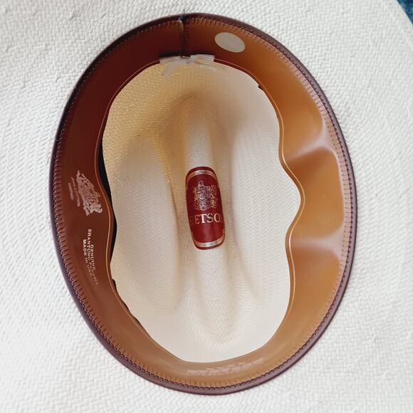 Stetson Straw Fedora Hat 4X - Picture 4 of 7